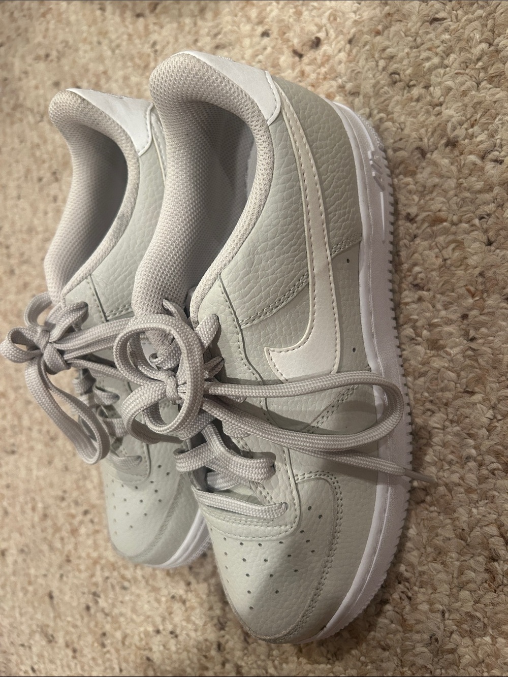 Nike Light Gray/White Low-Top Sneakers
